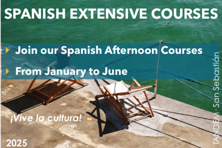 TANDEM Afternoon Courses for those who live in San Sebastián Donostia