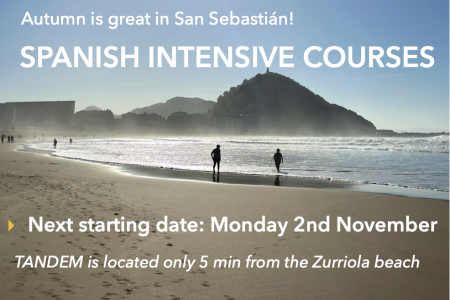 TANDEM San Sebastián Spanish Intensive Courses for absolute beginners