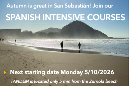 TANDEM San Sebastián Spanish Intensive Courses for absolute beginners