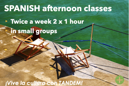 TANDEM Afternoon Courses for those who live in San Sebastián Donostia